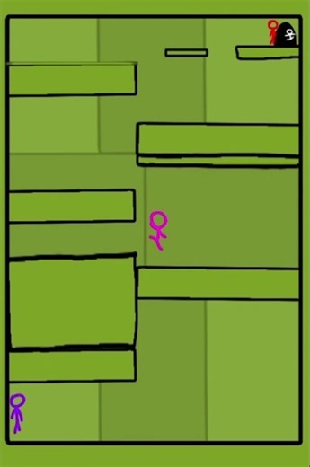 Short stickman obstacle course with 2 rooms!