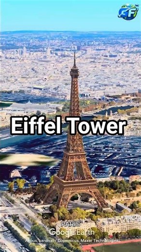 I didn't know Paris looked like this from above #paris #aerial #shorts