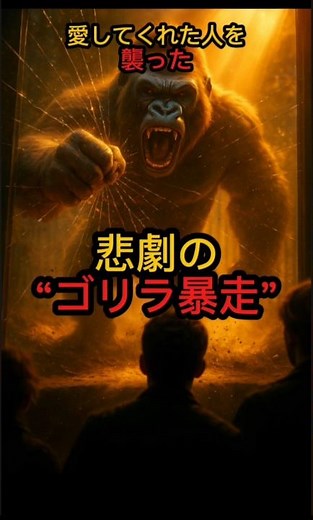 【実話】 愛してくれた人を襲ったゴリラ。 その“悲劇の理由”とは――。