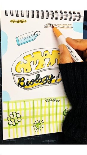 Biology Front Page Design #notebookdecorationideas #notesfrontpage #coverpagedesignforassignment