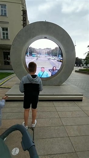 Portal between Lublin, Poland 🇵🇱 and Vilnius, Lithuania 🇱🇹 #lublin #poland #vilnius #lithuania #portal #travel #holiday #vacation #fyp #fypage #foryou