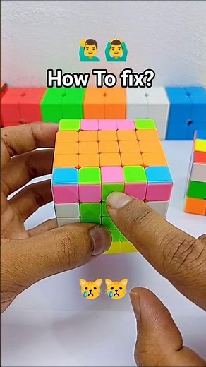 5x5 Rubik’s Cube Parity Fix in 30 Seconds! 😱 Easy OLL Parity Tutorial #shorts