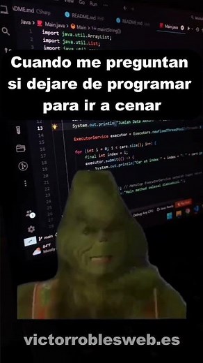 Cuando me preguntan si dejaré de programar para ir a cenar #programacion #desarrolloweb #ia