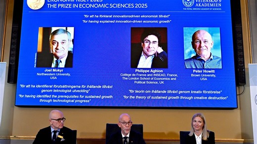 Vidéo. Le Français Philippe Aghion remporte le Prix Nobel d'économie 2025 avec Joel Mokyr et Peter Howitt