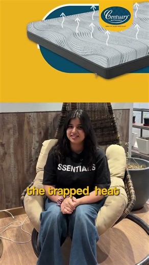 That “ahh” moment? That’s real support. | #centuarymattresses #comfortliving