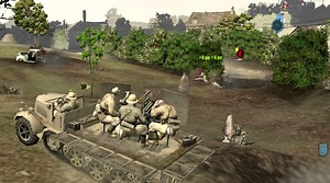 Sdkfz 7/1 Flakvierling 38 in action. video - D-Day June 1944 & Afrika 43 for Blitzkrieg Mod for Company of Heroes: Opposing Fronts