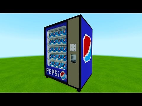 Minecraft: How To Make Giant Pepsi Vending Machine