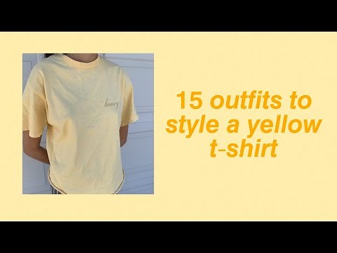 15 outfits to style a yellow t-shirt