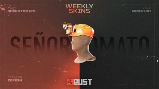 This week’s set of community-designed skins are now live on the Steam Item Store! 🍅🎒🔫 Grab them before they’re gone. View the full collection here: https://store.steampowered.com/itemstore/252490/ | Play Rust