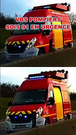 VBS des Sapeurs-Pompiers de l'Essonne en Urgence - SDIS 91 #firetruckresponding #firefighter #rescue