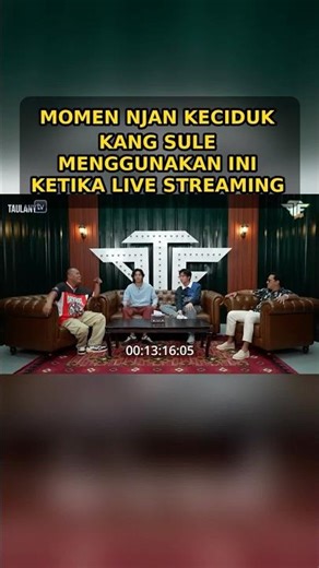 Momen Njan keciduk Kang Sule menggunakan ini ketika live streaming #indonesia #podcast