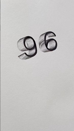 3D DRAWING NUMBERS - TRICK ART