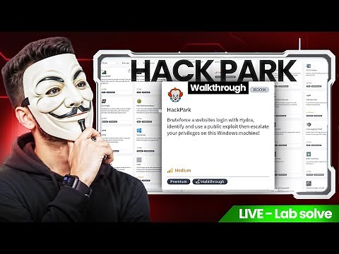 HackPark (TryHackMe) Walkthrough 🔴 Live | Windows RCE & Privilege Escalation by Cyber Mind Space