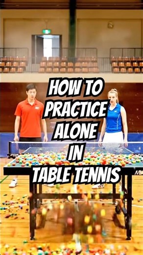 How to Practice Alone in Table Tennis? #tabletennis #training #trending