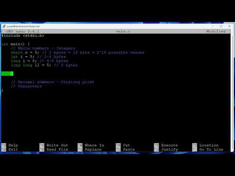 C Programming 004 - Variable Types
