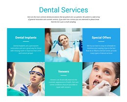Dental Services - HTML Template by Nicepage