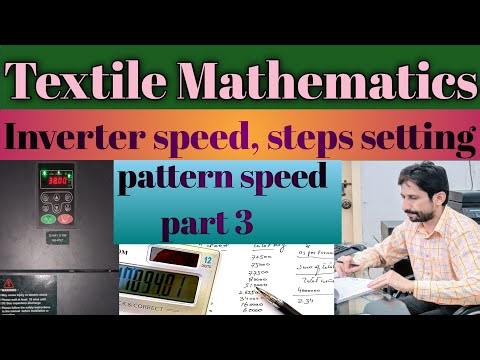 speed pattern calculation in ring frame|spinning calculations|bloach tech info