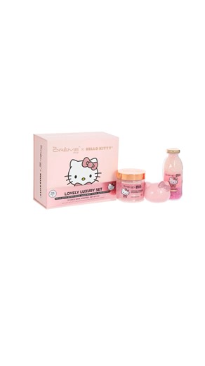 The Crème Shop X Hello Kitty Collab 🎀 • Bath bombs - Ruby May Makeup Box bundle • Silky Skin Set - DELUXE Ruby May Makeup Box bundle • Lovely Luxury Set - MEGA Massive Ruby May Box bundle #hellokittylovers #sanriocore #hellokittyandfriends | Shop Wanderlust Beauty