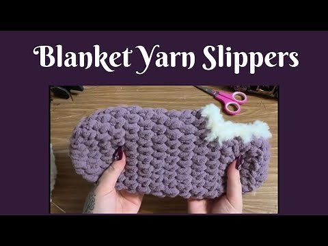 Easy Crochet Projects: Bernat Blanket Yarn Crochet Slippers