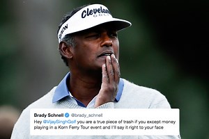 Vijay Singh pulls out of Korn Ferry event after being labelled 'piece of trash' and 'complete turd' by fellow pro