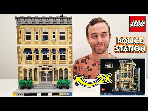 Double LEGO Police Station Modular Building!