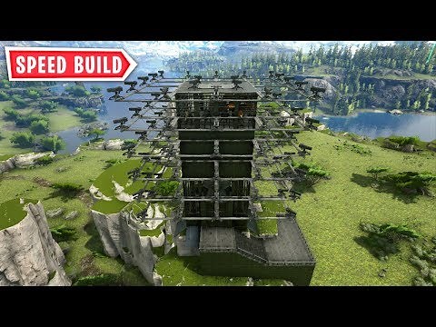 Ark: 4x4 PVP Tower Base Design - Speed Build