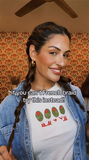 TAYLOR | M&T on Instagram: "The easiest way to fake a French braid!!! #hairvideos #hairtutorials #easyhairtutorial #cutehairstyles #easyhairstyles #madeandtaylored"