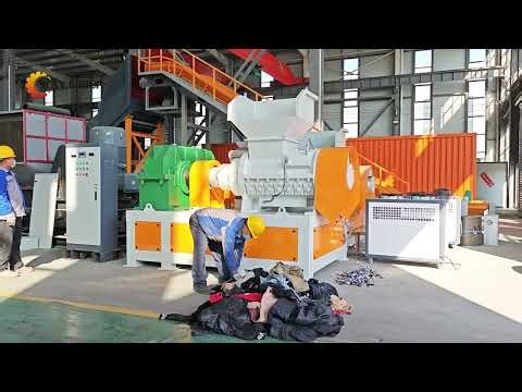 Spiral Shredder for Old Clothes Recycling | Efficient Textile Size Reduction Solution