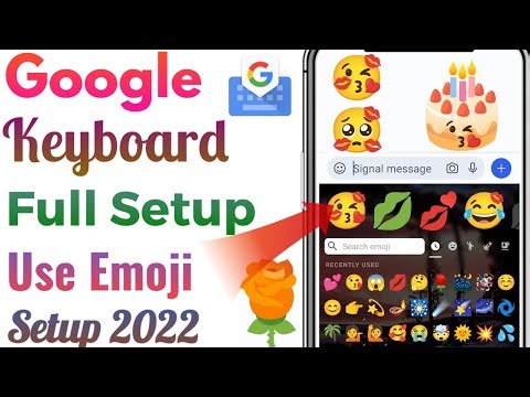 Gboard keyboard full tutorial || Google keyboard setup !! Google emoji keyboard