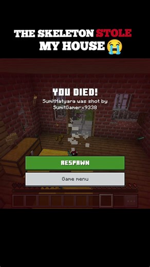 SKELETON STOLE MY HOME 🏠#shorts