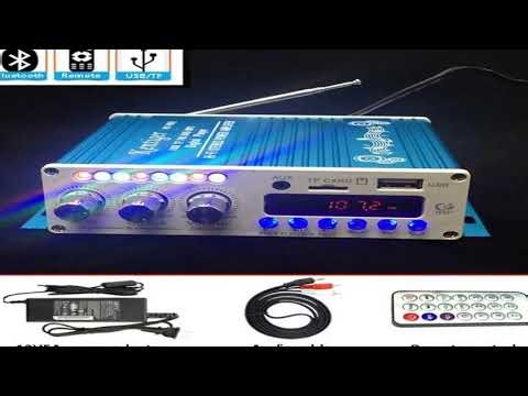 KENTIGER HY-V10 Remote Control Bluetooth Amplifier With USB TF FM Radio AUX in Function H
