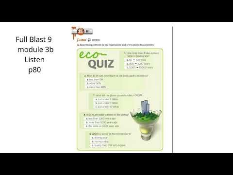 Full Blast 9 module 3b Listen p80