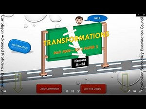 Maths CSEC Transformations PPQs May 2009 to 2013