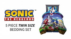 Watch Sonic Kids Bedding Bed In A Bag with Pillow-Twin Size on Amazon Live