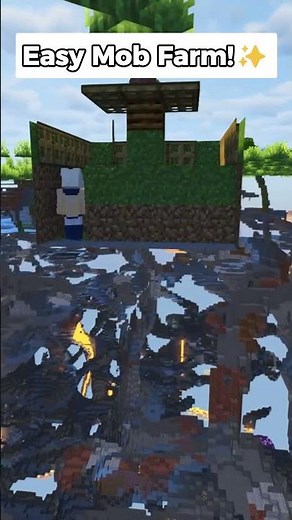 Let's Make an Easy Mob Farm in Minecraft! #minecraft