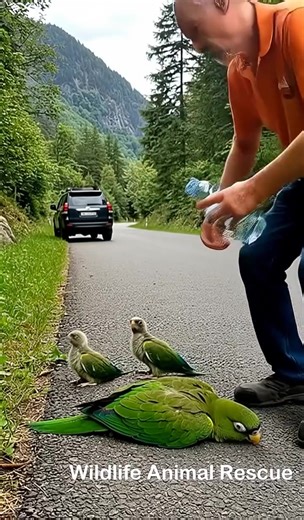 148K views · 1.6K reactions | A kind Hearted Man Rescued a-Helpless Parrot With Chicks At The Roaf...Watch Below | Mini World | Facebook