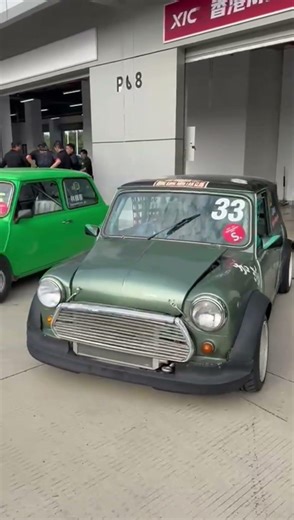 It's Race Day 🏁 #race #raceday #racetrack #cars #minicooper #mini #racecar #classiccars #classicmini