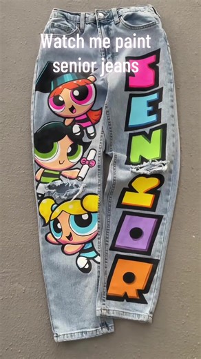 Creative Senior Jeans Painting Tutorial