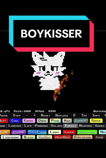 ?????? #sandboxels browser game #boykisser #boykissercat #pixelart #memes #furrytok