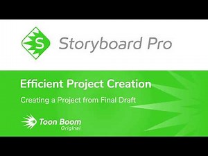 Creating a Project from Final Draft in Storyboard Pro