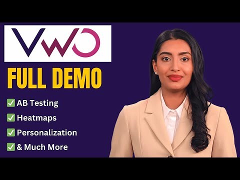 VWO Demo & Full Tutorial: Best CRO Tool (AB Testing, Heatmaps, Personalization)