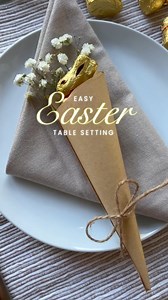 BE OUR GUEST 🍽️ Hosting this Easter? Try this quick, easy and cute DIY table setting idea - made with things you can find easily at Shepparton Marketplace! ✨ | Shepparton Marketplace