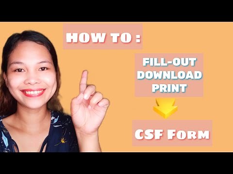 HOW TO FILL- OUT, DOWNLOAD AND PRINT CSF FORM 2022 | PHILHEALTH FORMS