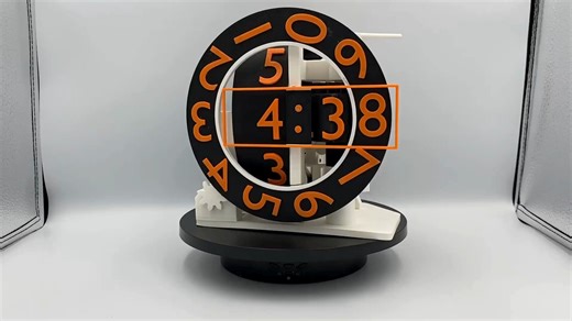 3D打印三轴数字机械时钟 制作安装教程 STL下载