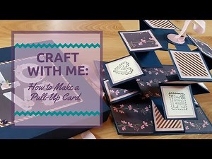 Craft with Me: How To Make a Pull-Up Card: Wedding Card Idea: Graduation Card Idea