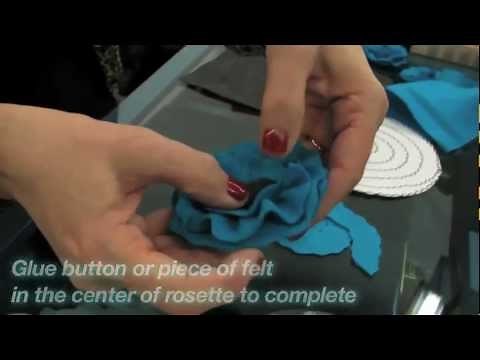 How To Create A Felt Rosette - iLoveToCreate