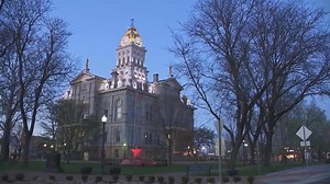 Pride rainbow lights on Licking County courthouse divide leaders