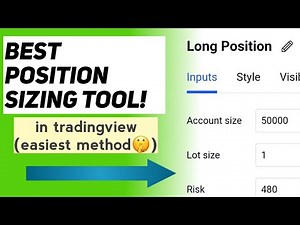 POSITION SIZING TOOL IN TRADINGVIEW | NO EXCEL OR CALCULATOR NEEDED!!