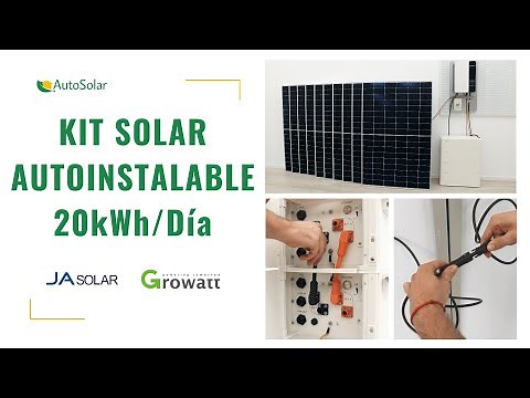 Kit solar autoinstalable con baterías de litio Growatt