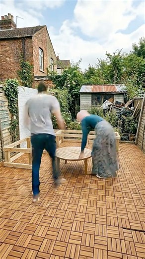 Epic DIY Patio Makeover 🛠️ Couple Goals! #DIY #Makeover #BeforeAndAfter #HalalLiving